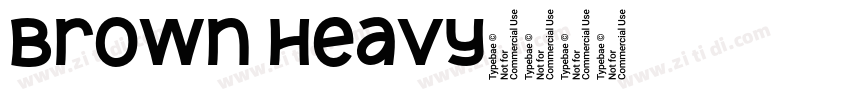 Brown Heavy字体转换